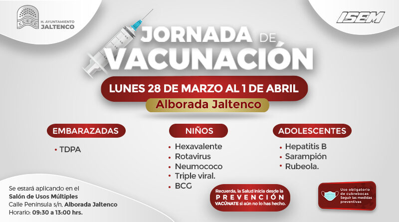 Jornada de Vacunación en Alborada, Jaltenco